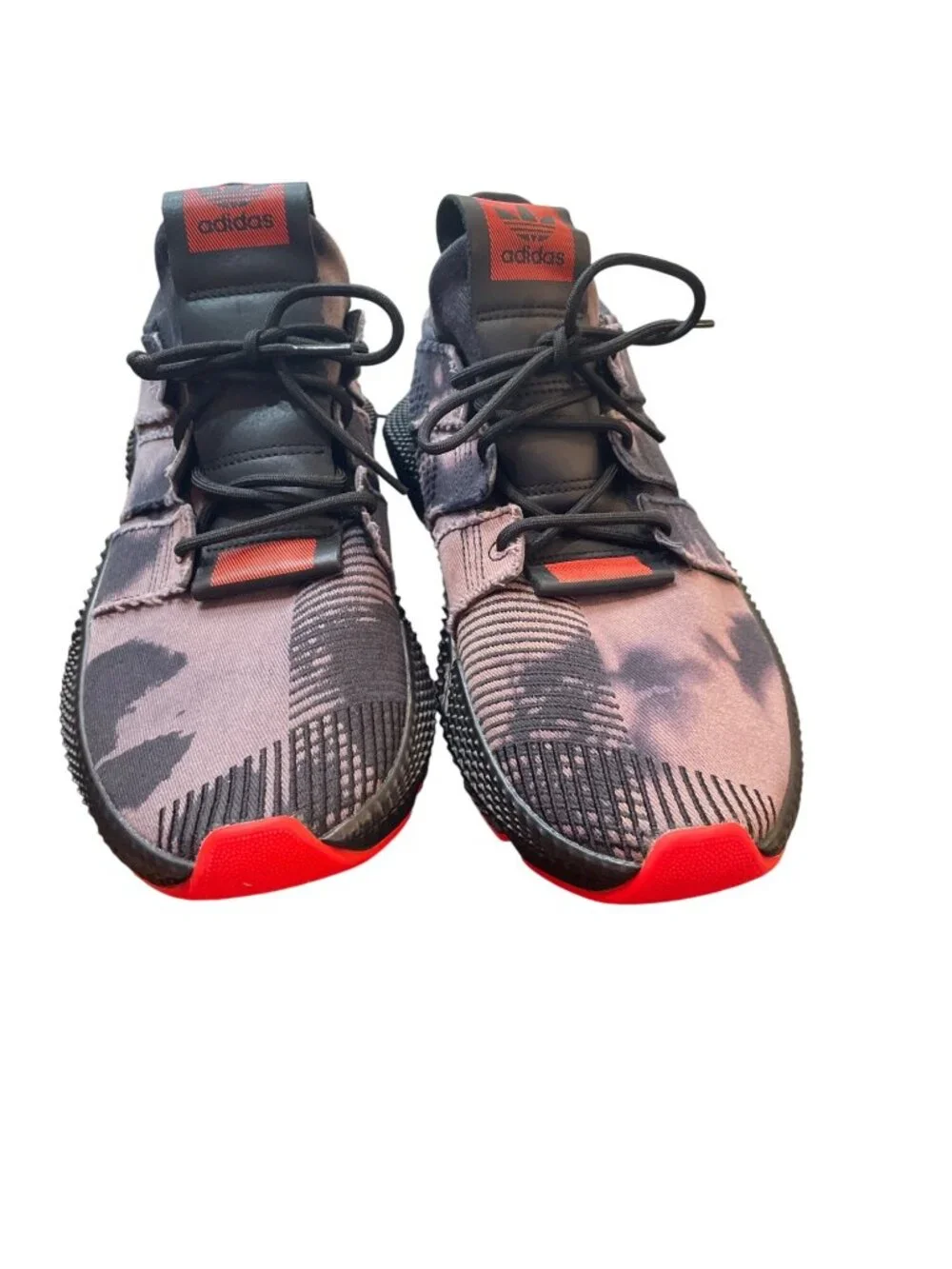 Adidas mens prophere bleached black camo roque denim sneakers sz 13 SKU 10481